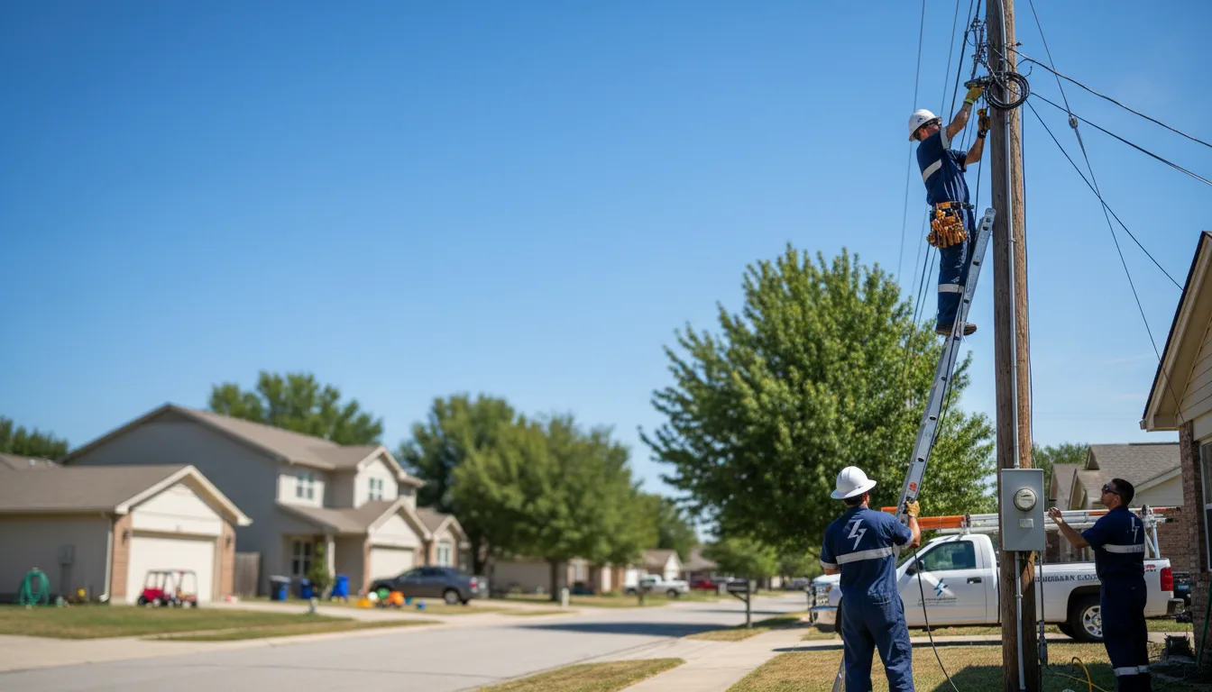 Residential electrician providing installation services in Hereford, TX